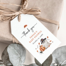 Halloween Baby Shower Presentetikett