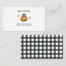 Halloween Baby Shower Pumpa register