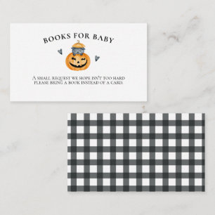 Halloween Baby Shower Pumpaböcker för bebis Tilläggskort