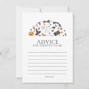 Halloween Baby Shower, Råd till blivande föräldrar Anteckningskort