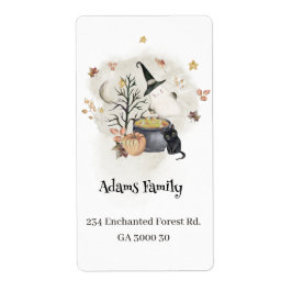Halloween Baby Shower-Returadress Fraktsedel