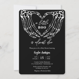 Halloween Baby Shower Skeleton händer Inbjudningar