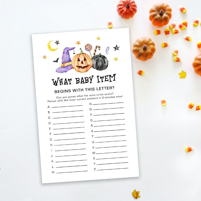 Halloween Baby Shower-spel (Skapare uppladdad)