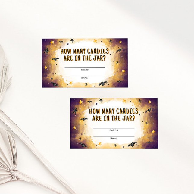 Halloween Baby Shower-spel hur många kanoniska kor Tilläggskort (Skapare uppladdad)