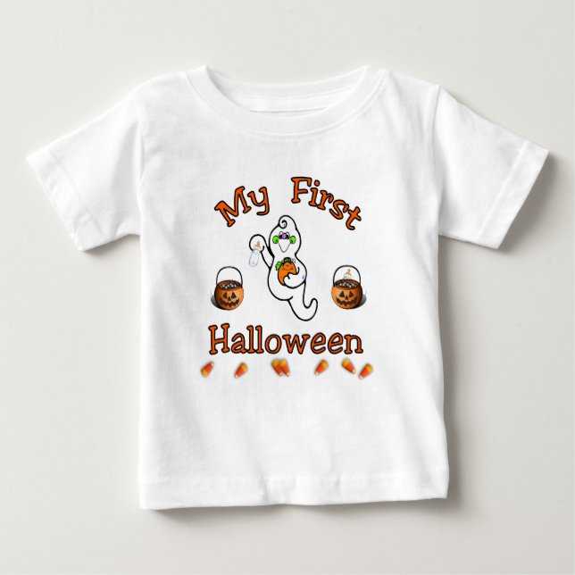 Halloween Baby Tee Shirt (Framsida)