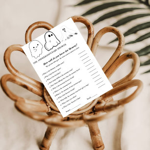 Halloween Babydusch Hur bra du känner mamma Inbjudningar
