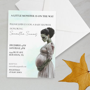 Halloween Babyfirande Brud till Frankensteins mons Inbjudningar
