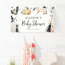 Halloween-babyshower med fantasifull tema