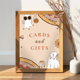 Halloween-babyvykort och presentkort poster