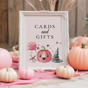 Halloween-babyvykort och presentkort poster