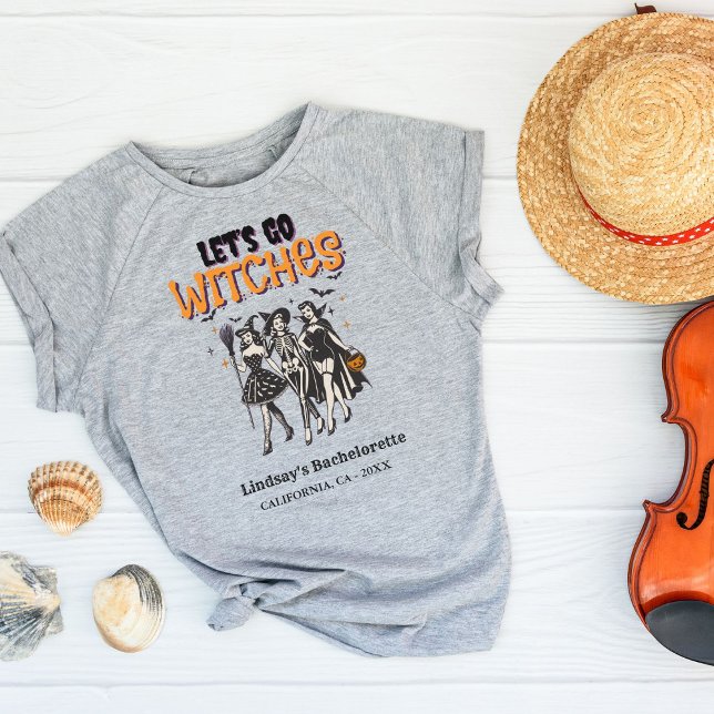 Halloween Bachelorette låt oss Witches T Shirt (Skapare uppladdad)