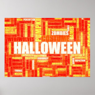 Halloween Background som en Marknadsföring-annons Poster