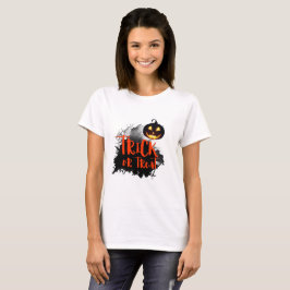 halloween background with pumpkin t shirt