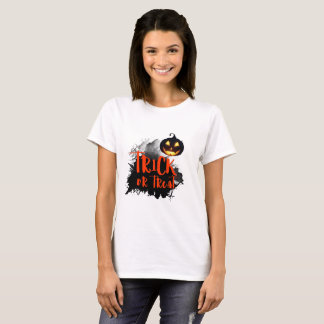 halloween background with pumpkin t shirt