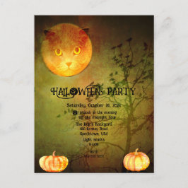 HALLOWEEN BACKYARD PARTY MEDDELANDE VYKORT