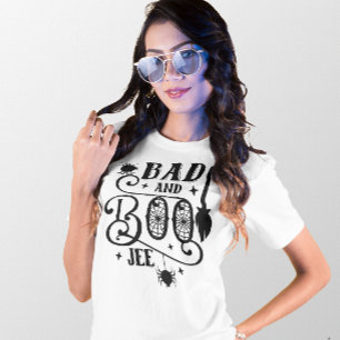HALLOWEEN BAD OCH BOO-JEE FUNNY QUOTE T SHIRT