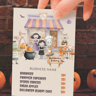 Halloween Bake Sale Bakery Pastry oktober Flygblad
