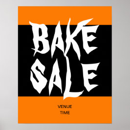Halloween Bake Sale Template, Fundising Poster
