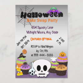 Halloween Bake Swap Party-inbjudan Inbjudningar