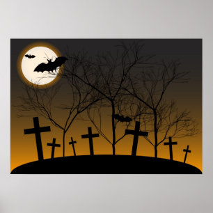 Halloween bakgrund poster