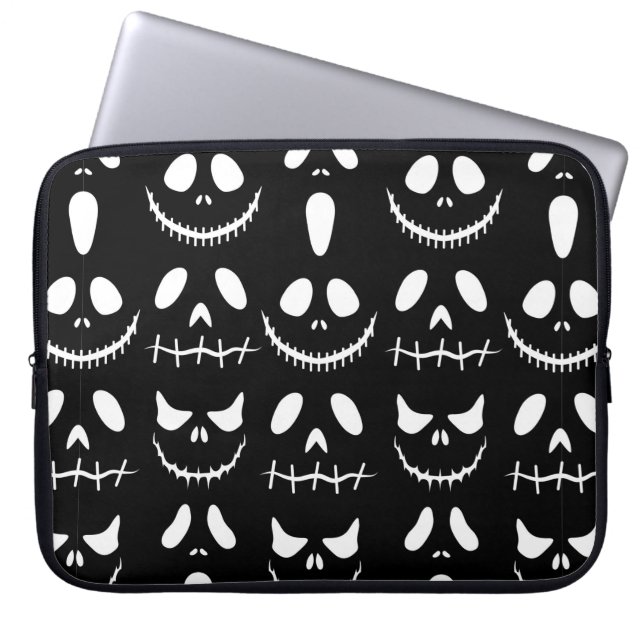 Halloween-bakgrund. Sömlös mönster med hallow Laptop Fodral (Framsidan)
