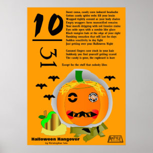 Halloween bakrusaffisch poster