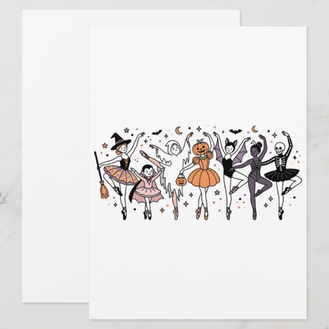 Halloween balettdansare (Fram/baksida)