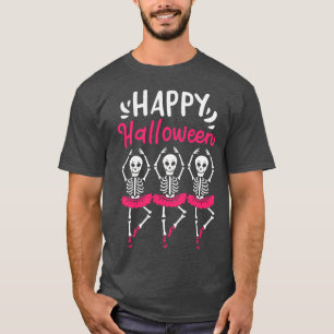 Halloween Ballet Dancer Skeleton Spooky T Shirt