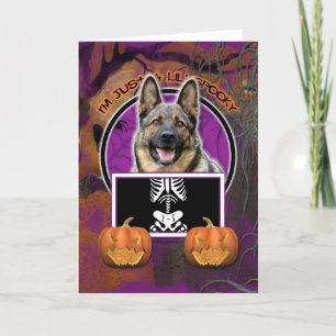 Halloween - Bara ett Lil-tal - tyska Shepherd Kort