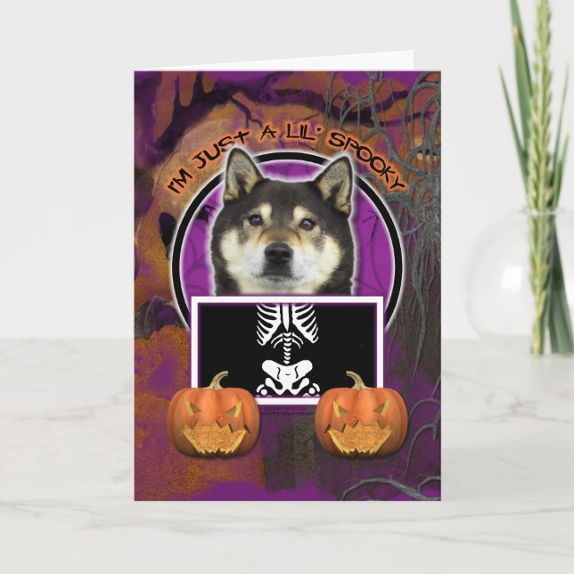 Halloween - Bara ett Lil-taloky - Shiba Inu - Yash Kort (Framsida)