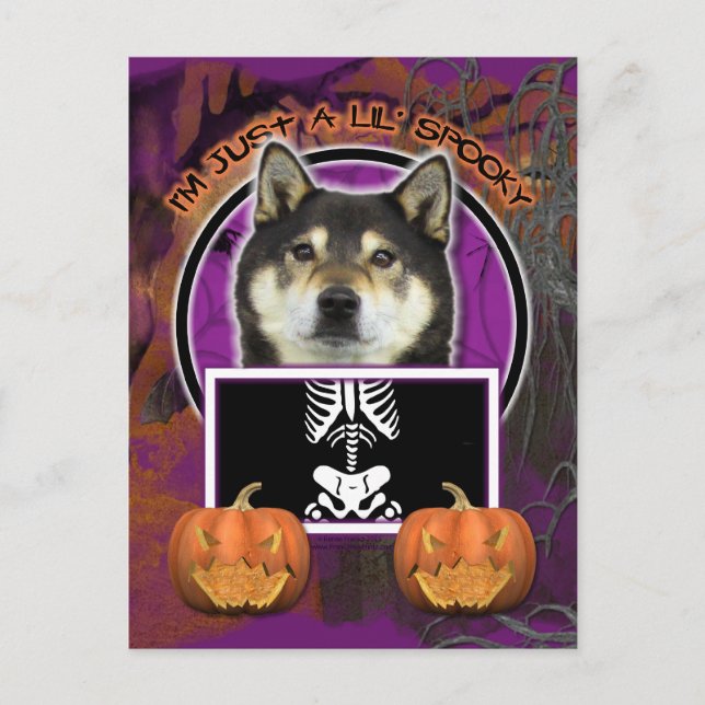 Halloween - Bara ett Lil-taloky - Shiba Inu - Yash Vykort (Framsida)