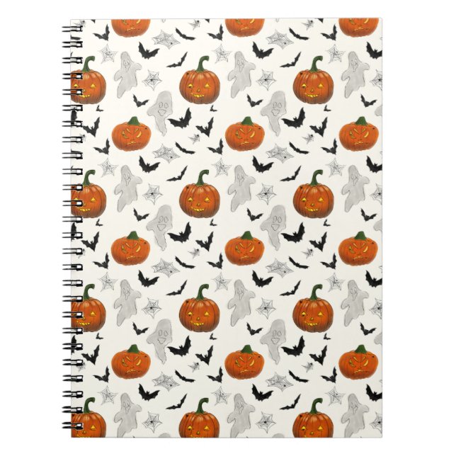 Halloween-bärbara datorer anteckningsbok (Framsidan)