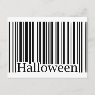 Halloween Barcode Vykort