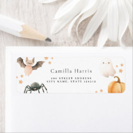 Halloween Barn Birthday Return-adressetikett Returadress Etikett