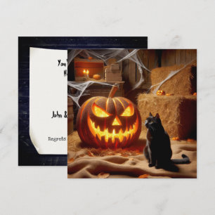 Halloween Barn Party Inbjudningar