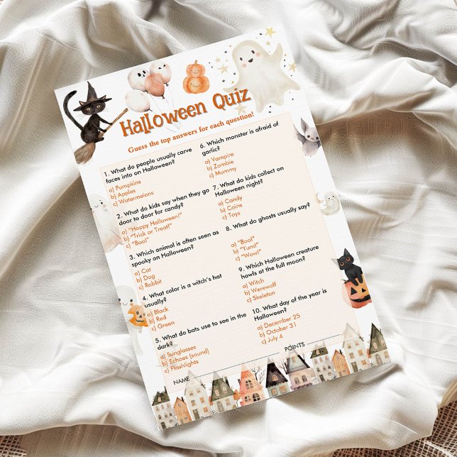 Halloween Barn Quiz-spel (Skapare uppladdad)