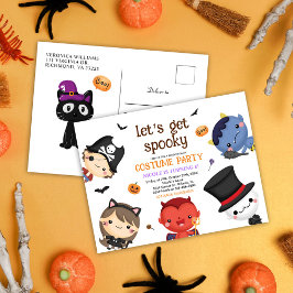 Halloween Barns födelsedag Costume Party Cute Funn Inbjudan Vykort