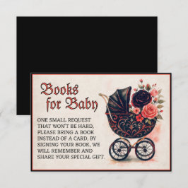 Halloween Barnvagn Bokar för Baby Baby Shower Tilläggskort