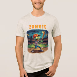Halloween-baseboll, Zombie, Hjärnor över baser T Shirt