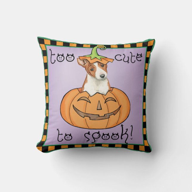 Halloween Basenji Kudde (Framsida)