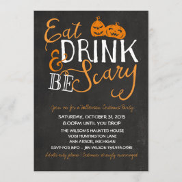 Halloween Bash, Costume Party, Vuxen Party Inbjudningar