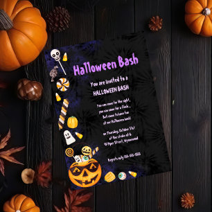 Halloween Bash Inbjudningar