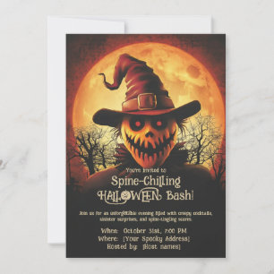 HALLOWEEN-Bash, med snurra! Inbjudan