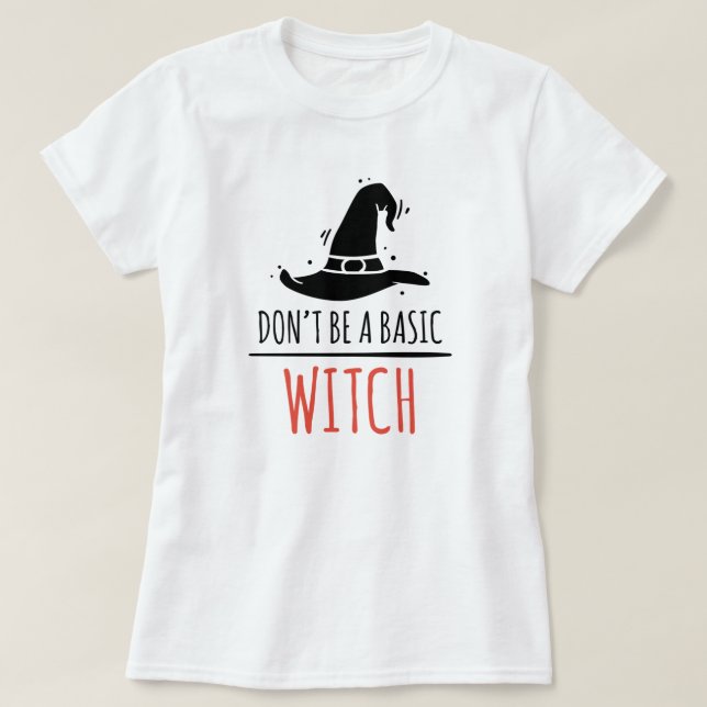 Halloween Basic Witch T-Shirt (Design framsida)