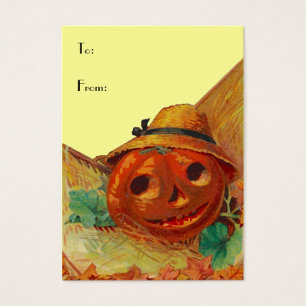HALLOWEEN BASKET MÄRKRES ~ GIFT MÄRKRE CARDS & AFF VISITKORT