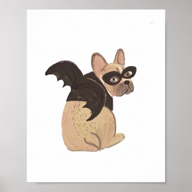 Halloween Bat Dog Poster (Framsidan)