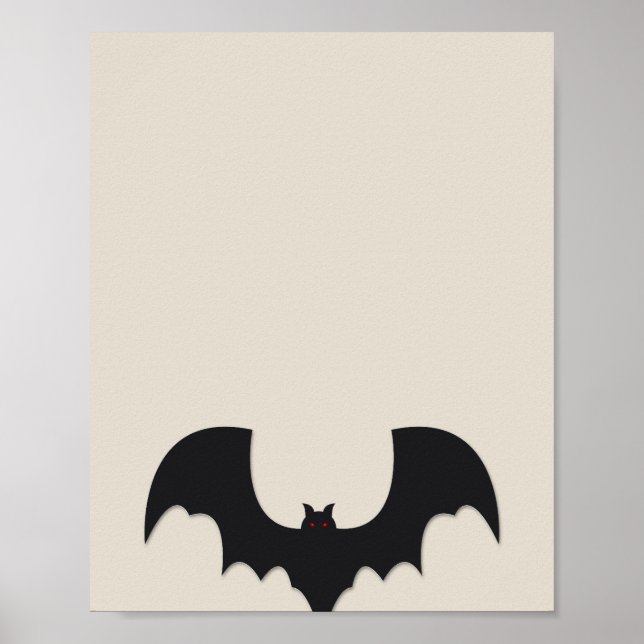Halloween bat poster (Framsidan)