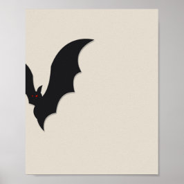 Halloween bat poster