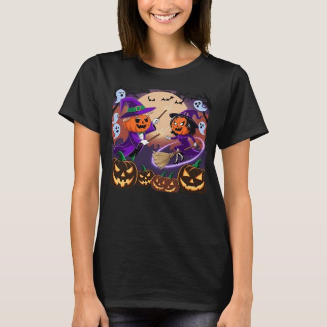 Halloween Battle T Shirt (Framsida)