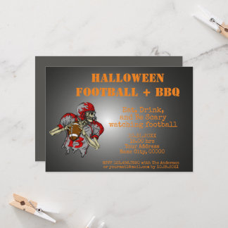Halloween BBQ-inbjudan Inbjudningar